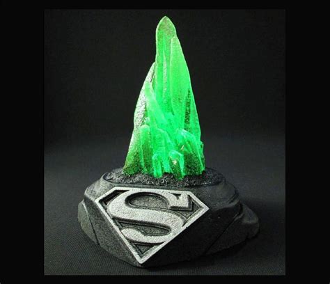 Kryptonite Prop Statue Glow In The Dark Crystal Replica With Etsy