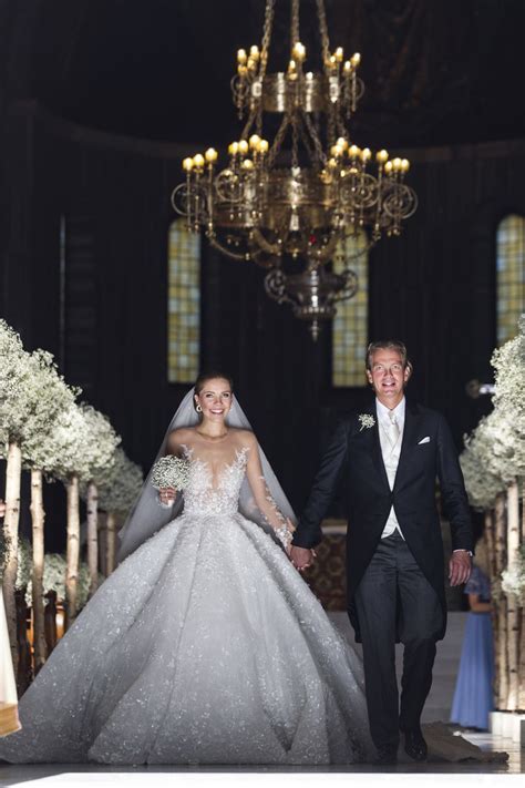 Victoria swarovski's incredible wedding dress weighed 46kg and featured 500,000 crystals! Victoria Swarovski Got Married in a Million Dollar Wedding ...