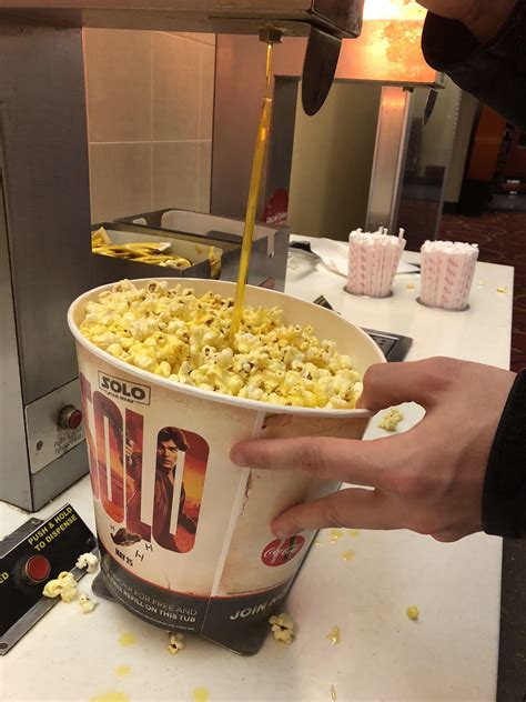 Want To Get Butter At Every Level Of Your Popcorn Tub Use A Straw To