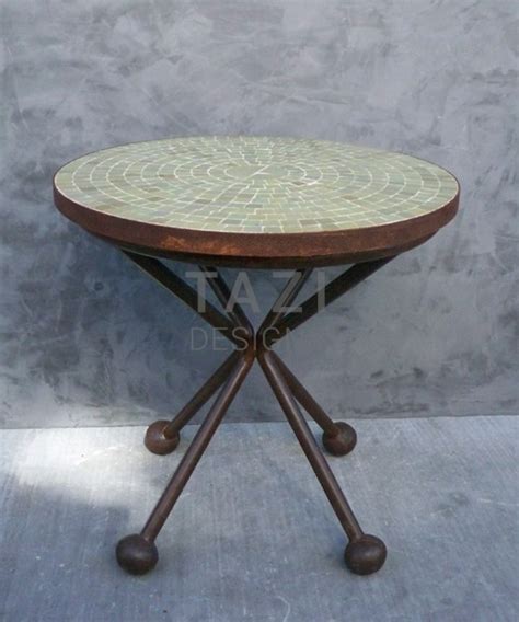These modern outdoor side table are offered in various shapes and sizes ranging from trendy to classic ones. Modern Moroccan Mosaic Side Table - Tazi Designs