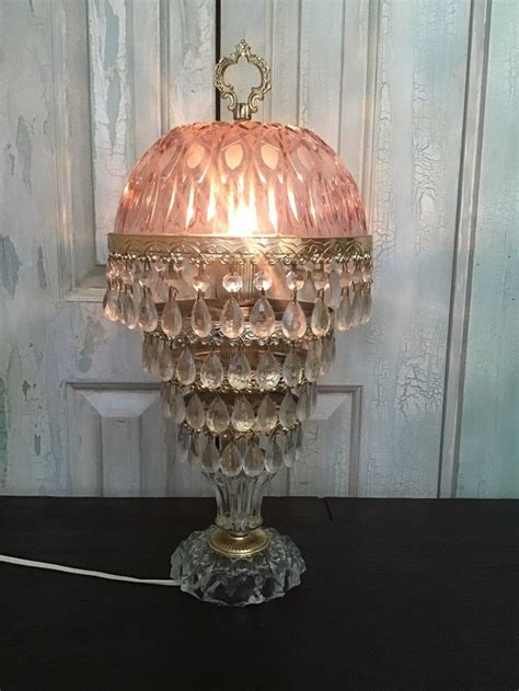 Beautiful Rare Vintage Tier Prism Lamp On Mercari Lead Crystal Lamp Vintage Hurricane Lamps