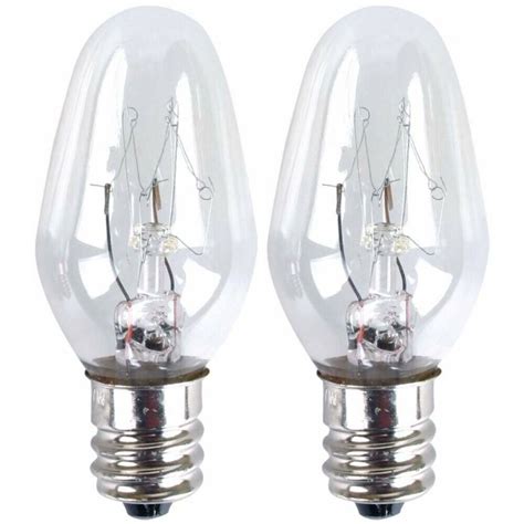 2x Eveready Spare Night Light Bulb 7w Ces E12 240v Screw Pygmy Lamp