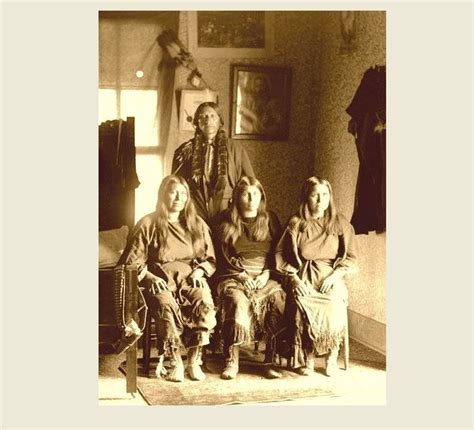 1892 Comanche Chief Quanah Parker Photo With 3 Wives Indian Native American Quanah Quanah