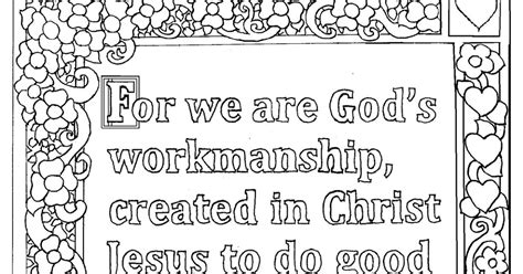 Click above to download we created this free printable as a tool to help children learn about the second book of samuel. Coloring Pages for Kids by Mr. Adron: Ephesians 2:10 Print ...