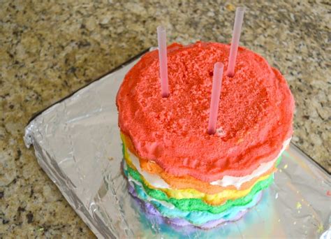 6 Layer Rainbow Cake Recipe Thats Easy With Buttercream Frosting