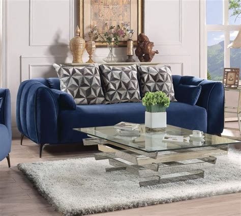 Hellebore Sofa Blue Velvet Usa Warehouse Furniture