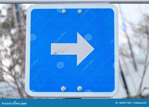 One Way Stock Photo Image Of Arrows Blue Information 146847168