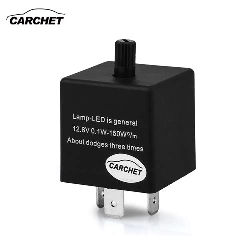 Carchet Led Flasher Relay For Car Turn Signal Indicator Light 3 Pin El