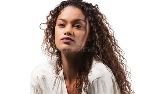 Beautiful Brazilian Girl Portrait Stock Image Image Of Face Close