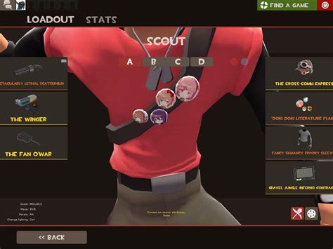 I Made A Ddlc Themed Flair Item In Tf2 Not Perfect But Still Nice