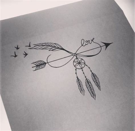 Arrow Infinite Dream Catcher Bird Tattoo Modele Tatouage Tatouage
