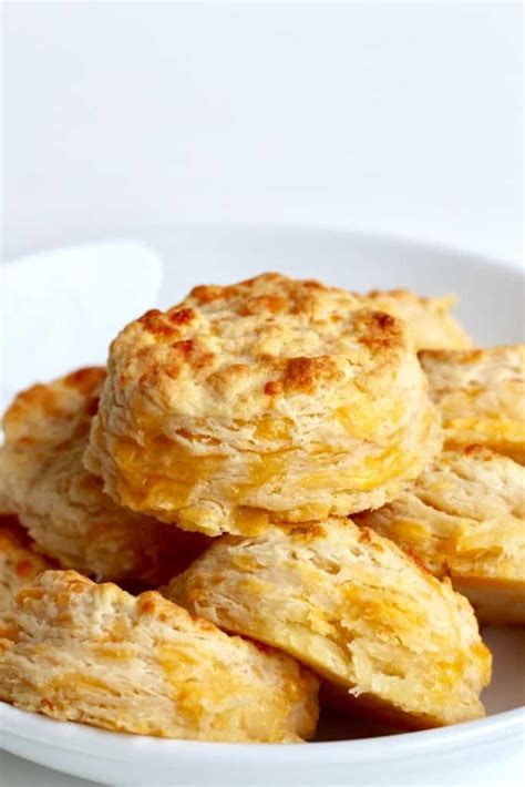 5 Ingredient Flaky Cheddar Biscuits The Bakermama