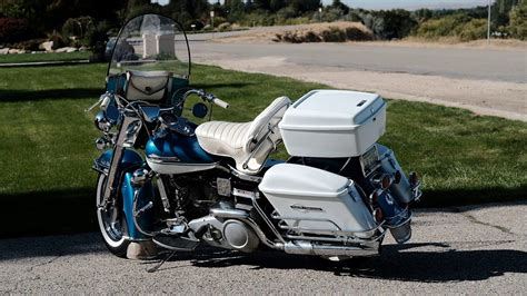 The electra glide first came out in 1965 with the panhead engine. 1965 Harley Davidson FLH Panhead Electra Glide 2 - YouTube