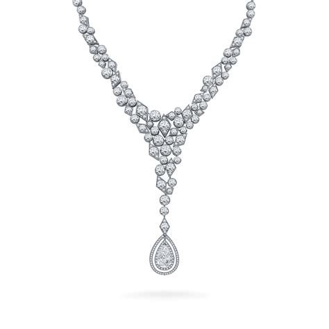 Albemarle Abstract Convertible High Jewellery Diamond Drop Necklace