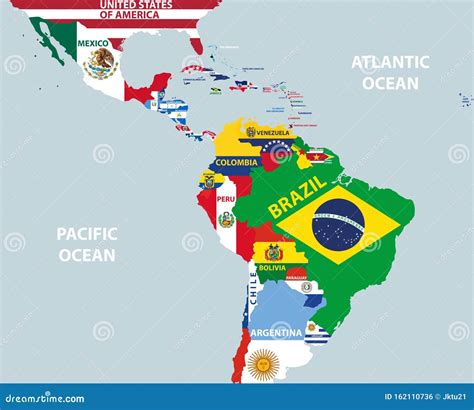 Mapa De Paises Latinoamericanos