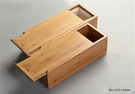Wooden Storage Box With Sliding Lid Wholesale Bamboo Products