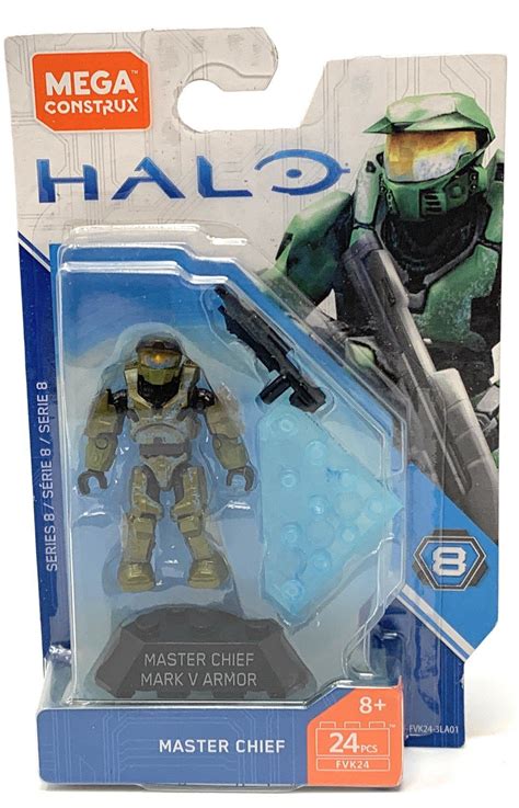 Master Chief Mega Construx Halo Heroes Series 8 Figure Pack Halo