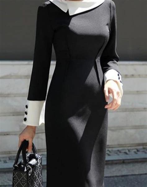 Sophisticated Elegance Bosslady Classy Elegant Casual Dress Long