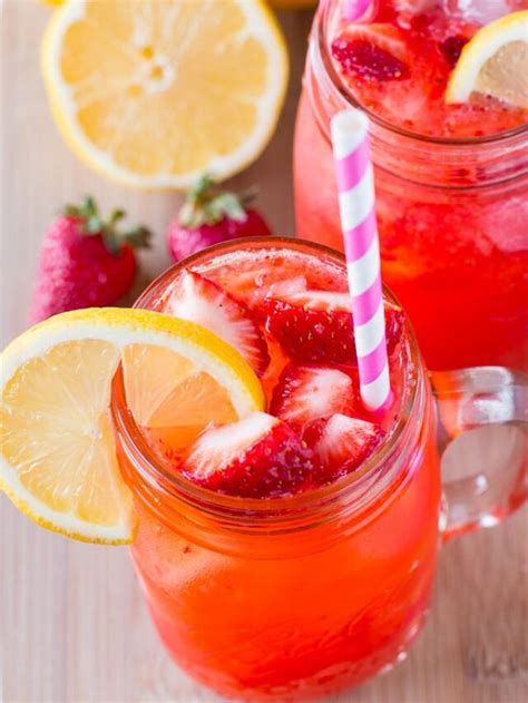 Fresh Strawberry Lemonade Deliciously Sprinkled