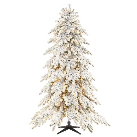 Check spelling or type a new query. Christmas White Pine Tree 7.5 ft. Artificial Heavy Flocked ...
