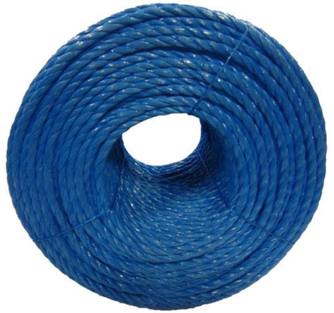 Blue Poly Rope Coils Polyrope Nylon Polypropylene Sailing