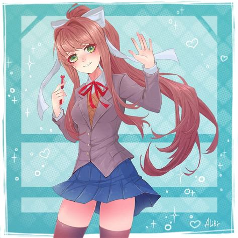 Monika With Images Literature Club Literature Anime