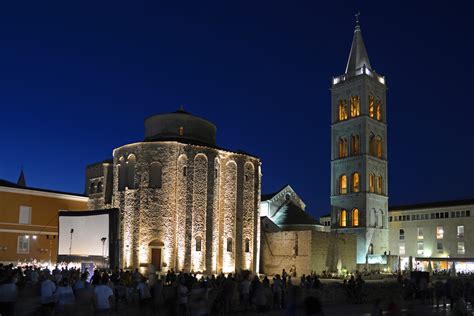 Cathedral At Night Zadar Pictures Croatia In Global Geography