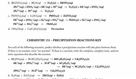 15 Classifying Chemical Reactions Worksheet Answers / worksheeto.com