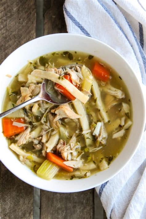 Leftover Turkey Noodle Soup Recipe The Hungry Bluebird