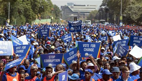 Thousands March For Political Change In South Africa