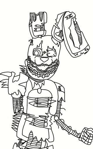 17 Ignited Springtrap Coloring Pages Printable Coloring Pages