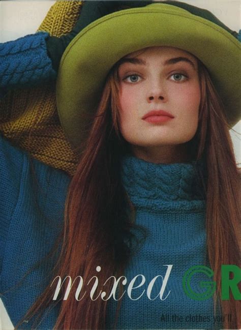 Mixed Greens Paulina Porizkova By Hans Feurer For Mademoiselle