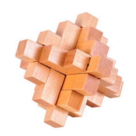 Classic Iq Brain Teaser 3d Wooden Puzzles Free Shipping Brain