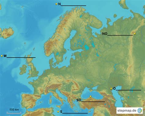 Europa ohne grenzkontrollen ist heute selbstverständlich. Natürliche Grenzen Europas von Mistelchen - Landkarte für ...