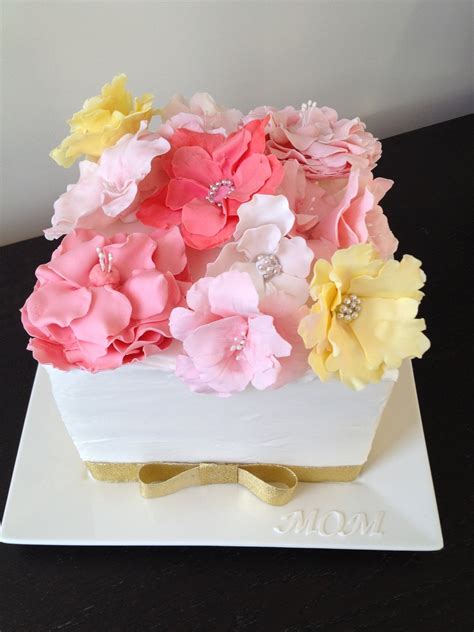 No decorating skills are required to create this gorgeous cake mother's day cakes that are almost as sweet as mama. Mothers Day Cake - CakeCentral.com