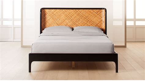 That means no two beds will be exactly the same. Miri Black and Rattan Bed | CB2 in 2020 | Rattan bed, Bed ...