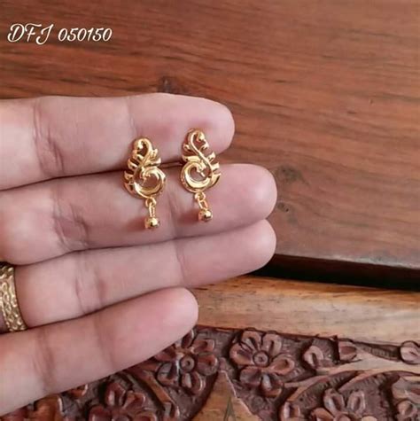 Hi If I Buy This Ear Rings So Whats The Cost Gold Earrings Indian