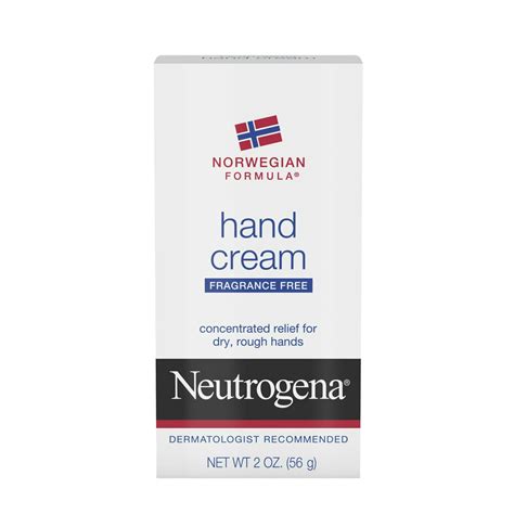 Neutrogena Norwegian Formula Dry Hand Cream Fragrance Free 2 Oz