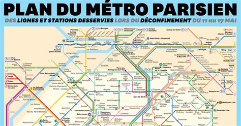 Déconfinement Du 11 Mai Le Plan Du Métro De Paris Et Ses Stations