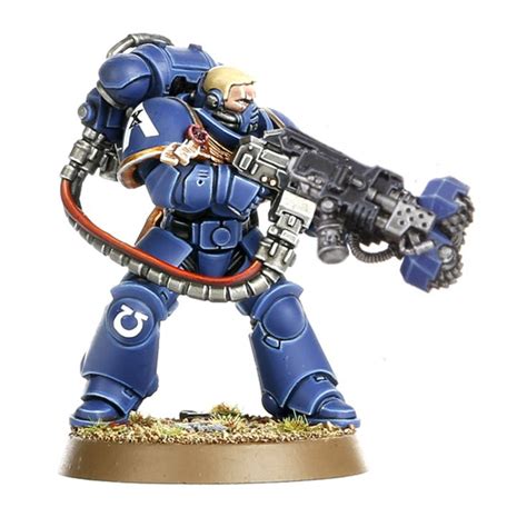 Primaries Space Marine With Siege Drill Plus Flamer Or Melta