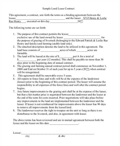 Free 44 Agreement Forms In Ms Word