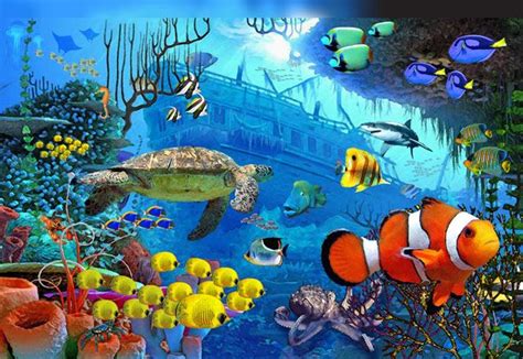 29 Under The Sea Wall Mural 2023