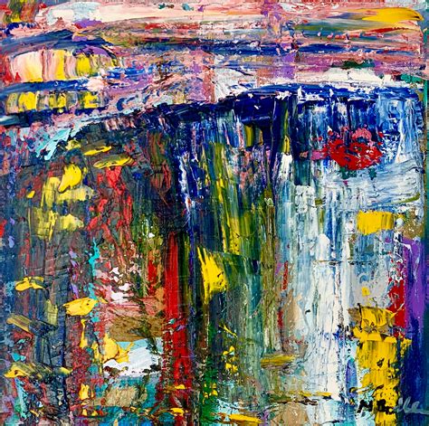 Unknown Neo Expressionist Huge French Abstract Oil Painting Color