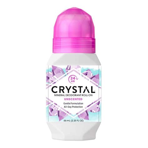 Crystal Mineral Deodorant Roll On Unscented 66ml Alternative Natural