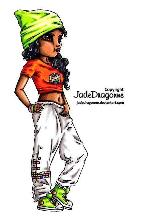 Hip Hop Dancer Colored By JadeDragonne On DeviantArt 90s Outfit Party