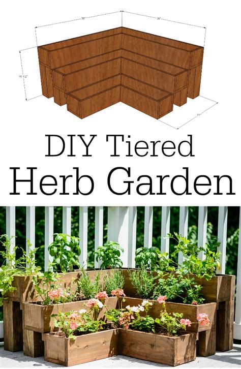 Diy Tiered Herb Garden Tutorial — Decor And The Dog