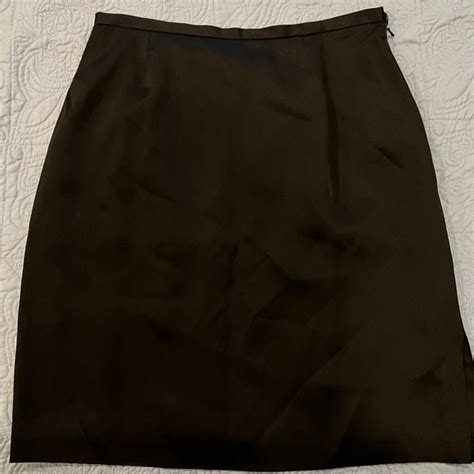 Emanuel Ungaro Skirts Nwt Emanuel Ungaro P Petite Black Satin Skirt