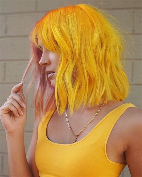 20 Yellow Hair Color Ideas For A Bold Trendy Hairstyle Yellow Hair