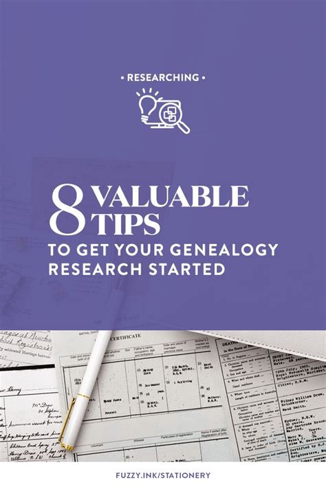 8 Valuable Tips To Get Your Genealogy Research Started Genealogy