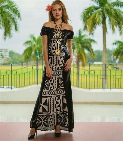 Fiji Style Samoan Dress Polynesian Dress Polynesian Culture Island